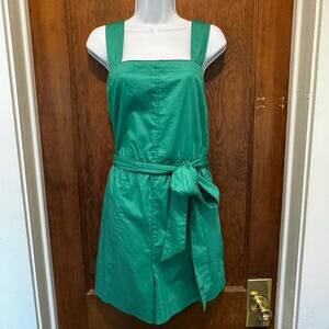 NWT Free Assembly Square Neck Belted‎ Romper Green Large